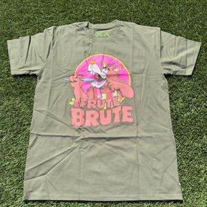 Kaws Men's Green and Pink T-shirt